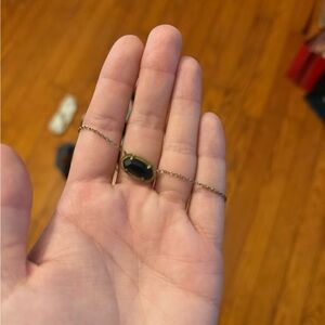 Kendra Scott Black Stone Necklace